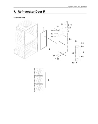 Right refrigerator door
