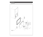 Samsung RF263BEAESG/AA-02 freezer door diagram
