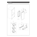Samsung RF263BEAESG/AA-02 right refrigerator door diagram