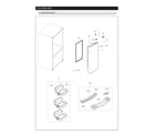 Samsung RF263BEAESG/AA-02 right refrigerator door diagram