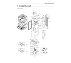 Samsung RF323TEDBSR/AA-00 left refrigerator door diagram