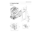 Samsung RF323TEDBSR/AA-00 right refrigerator door diagram