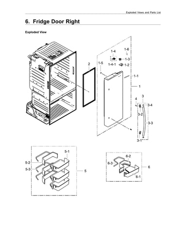 Right refrigerator door