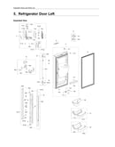 Left refrigerator door