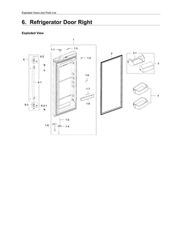 Right refrigerator door