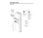 Kenmore Elite 79551863613 freezer door diagram