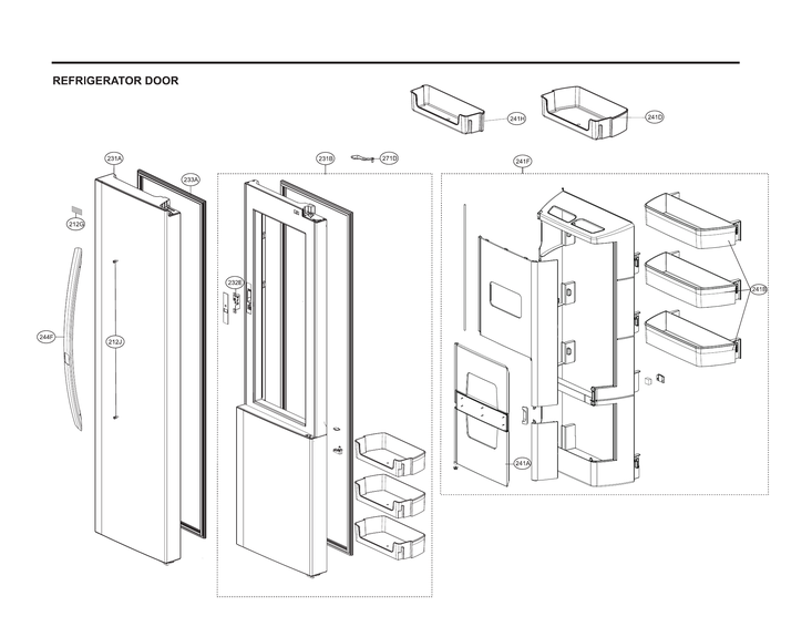 Refrigerator door
