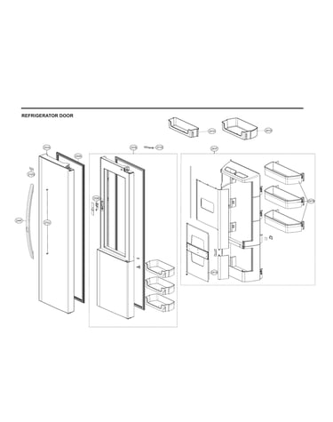 Refrigerator door