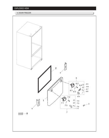 Freezer door