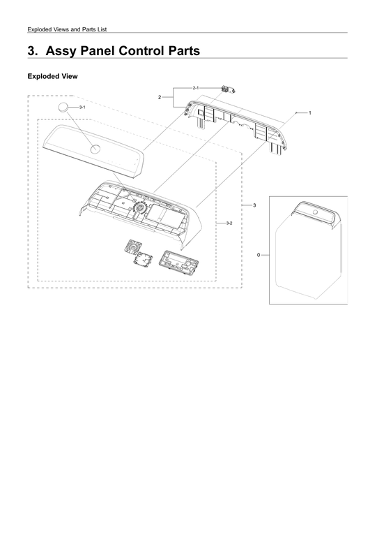Control panel parts