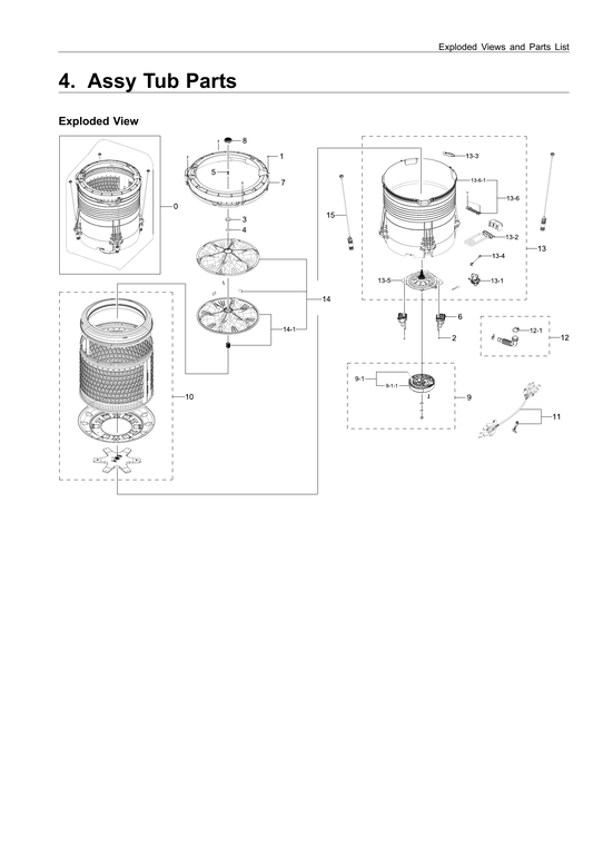 Tub parts