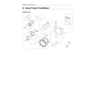Samsung WF45K6500AV/A2-01 front frame & door parts diagram