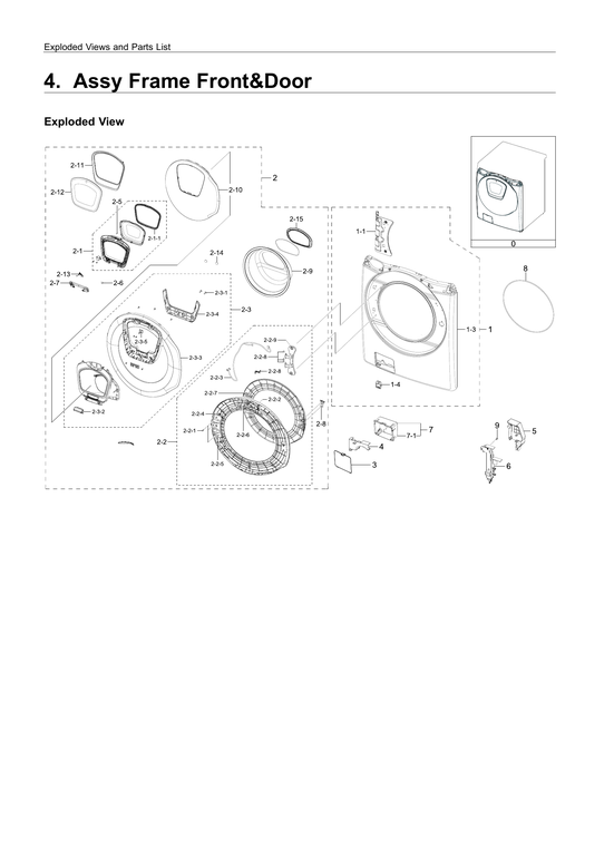Front frame & door parts