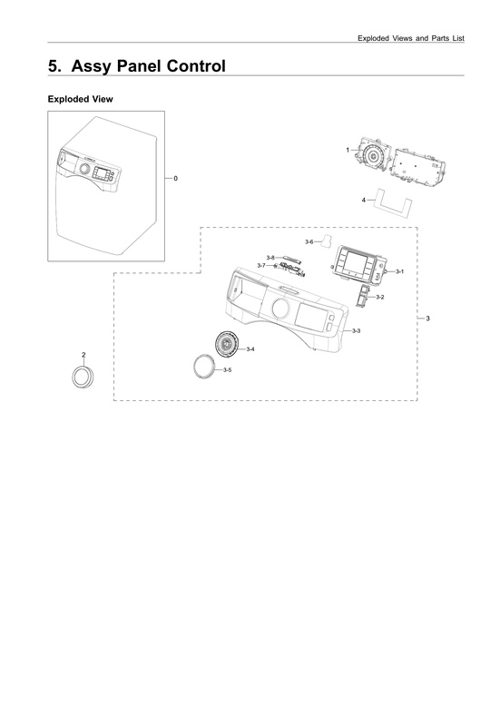 Control panel parts