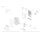 Samsung RS27T5200SR/AA-00 cabinet parts diagram