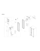Freezer door parts