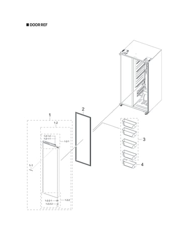 Refrigerator door parts