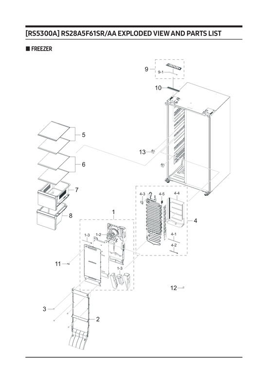 Freezer parts