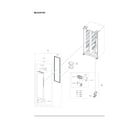 Samsung RS28A5F61SR/AA-00 freezer door parts diagram