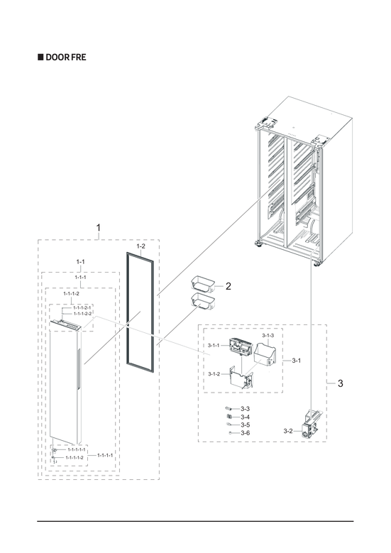 Freezer door parts