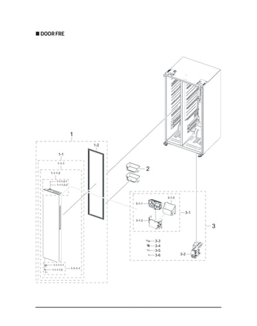 Freezer door parts