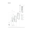 Samsung RS28A5F61SR/AA-00 refrigerator door parts diagram