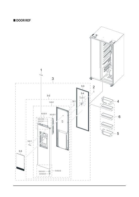 Refrigerator door parts