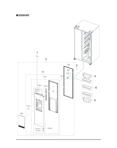 Refrigerator door parts