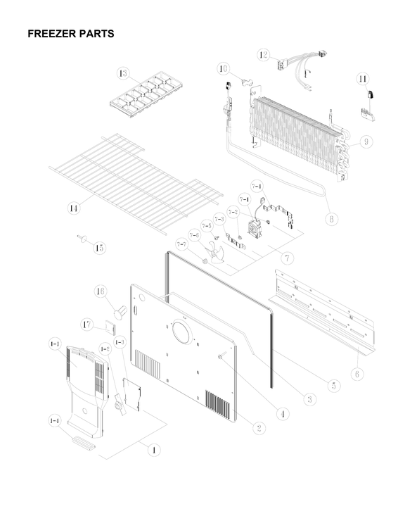 Freezer parts