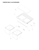 Crisper shelf & accessories