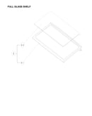 Full glass shelf parts