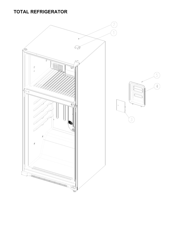 Total refrigerator parts