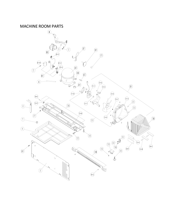 Machine room parts