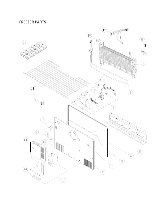Freezer parts
