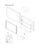 Freezer door parts