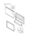 Freezer door parts