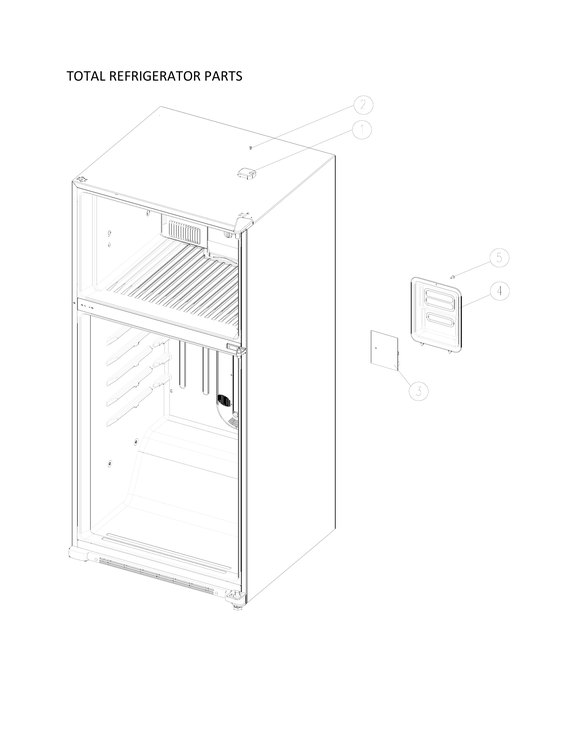 Total refrigerator parts