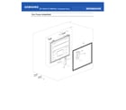 Samsung RF18A5101WW/AA-00 freezer door compartment diagram