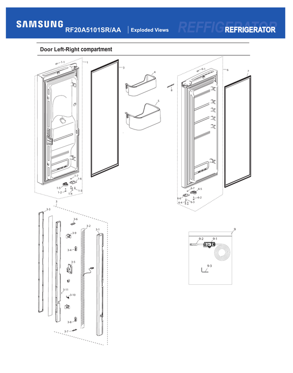Fridge door compartment
