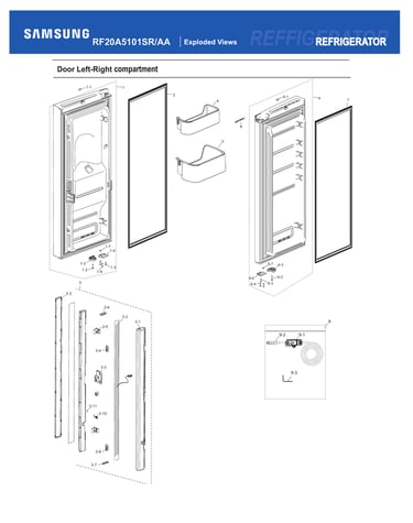 Fridge door compartment