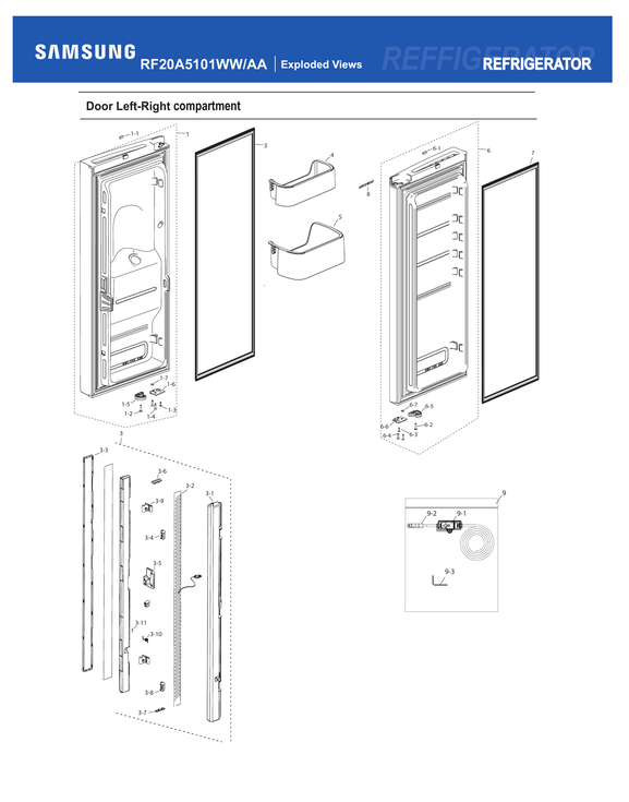Fridge door compartment