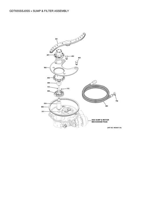 Sump & filter assy