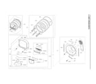 Samsung DV40J3000EW/A2-02 drum assy diagram