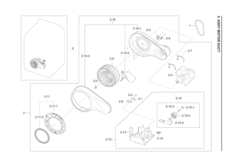 MOTOR DUCT ASSY