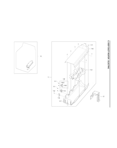 Heater duct - electric assy