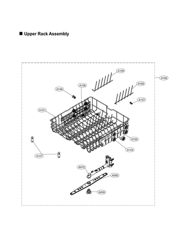 Upper rack assy