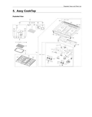 Cooktop assy