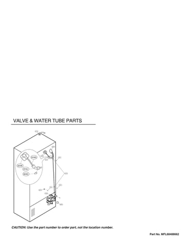 Valve & water tube parts