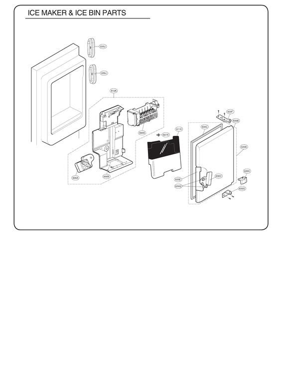 ICE MAKER & ICE BIN PARTS