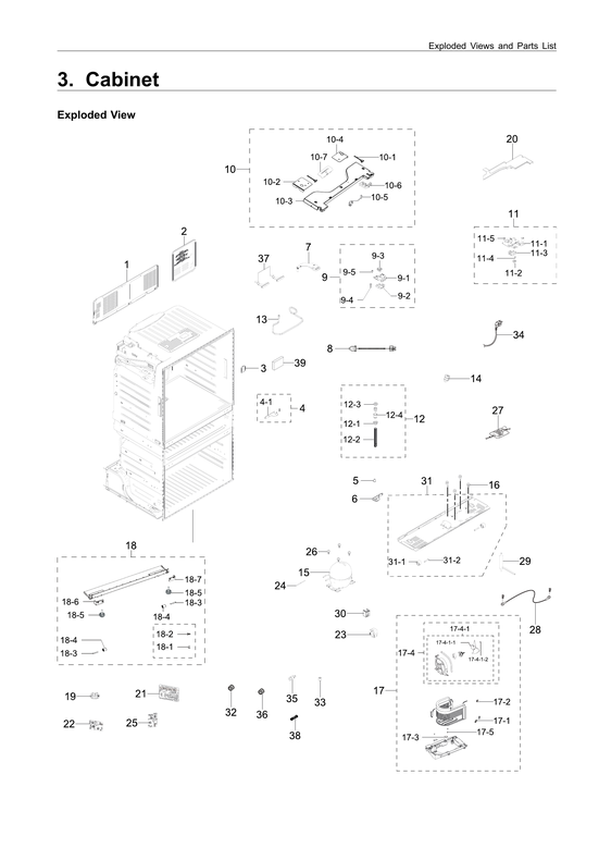 Cabinet parts